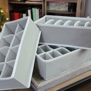 Collapsible fabric drawer organizers